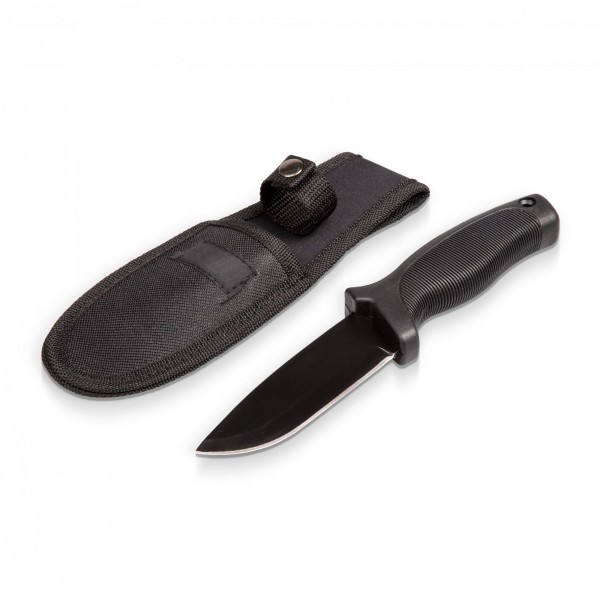 Lovecký nůž nerezový 230 mm/110 mm s čepelí z nerezové oceli a pouzdro