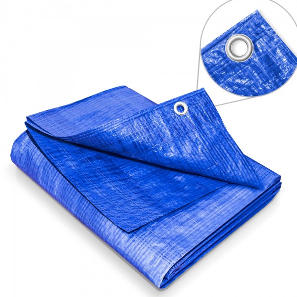 Zakrývací plachta 5 x 6 m – 60 g modrá krycí plachta