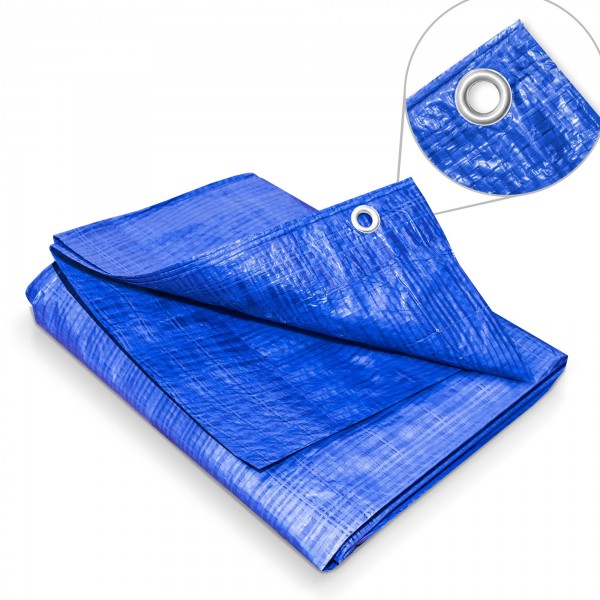 Zakrývací plachta 2 x 4m - 60 g modrá krycí plachta