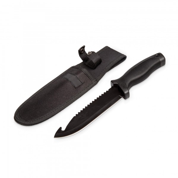 Lovecký nůž nerezový 270 mm/150 mm s čepelí z nerezové oceli a pouzdro